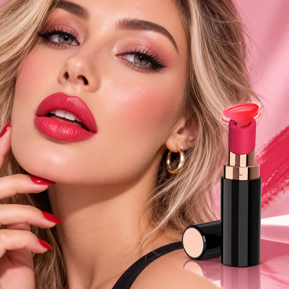 Sucking Lipstick Shape Vibration Toy